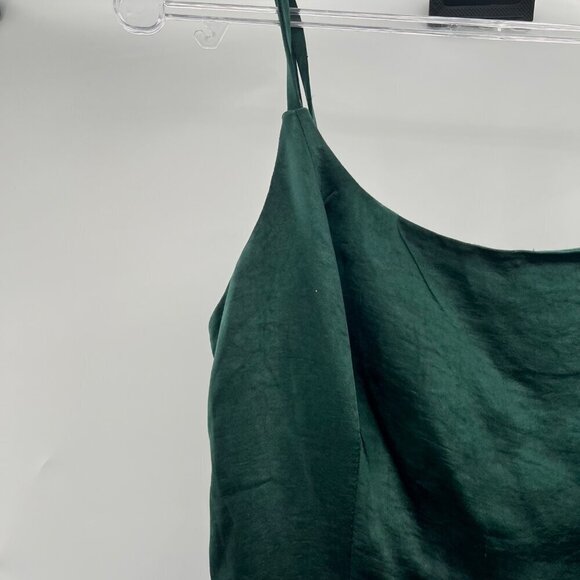 Wild Fable Women's Sleeveless Ruffle Slip Dress Green Size Small Above Knee New - Picture 3 of 9